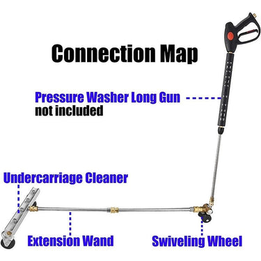 Undercarriage Pressure Washer Cleaner with Wheels - InspiredGrabs.com